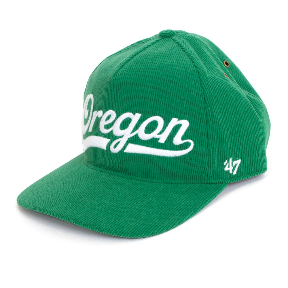 Interlocking UO, Green, Curved Bill, Polyester, Accessories, Unisex, Brand 47, Corduroy, Golden Age, Hitch, Adjustable, Hat, 925214